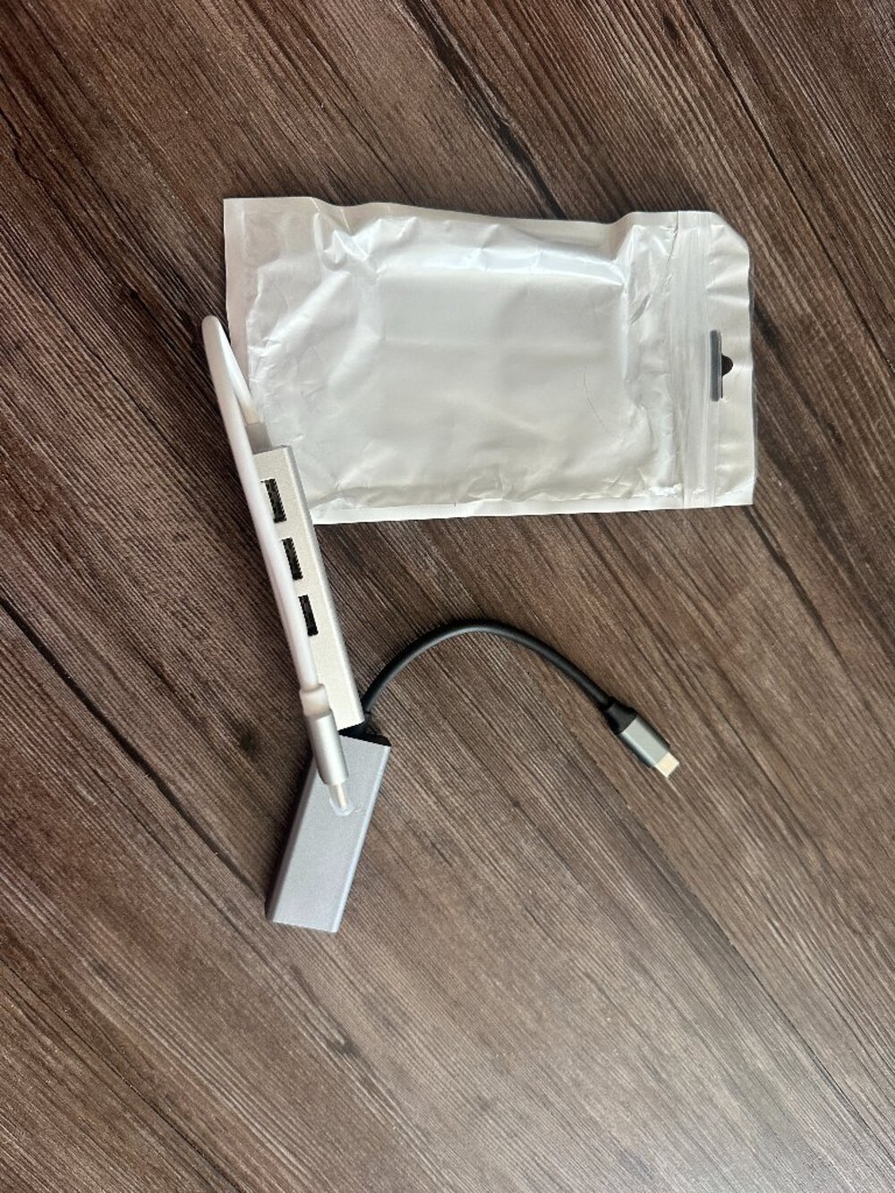 2x USB-C Ethernet Adapter 3 USB Hub Type-C LAN for MacBook Pro Air